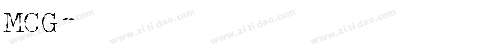 MCG字体转换