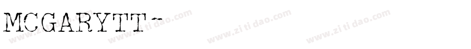 MCGARYTT字体转换