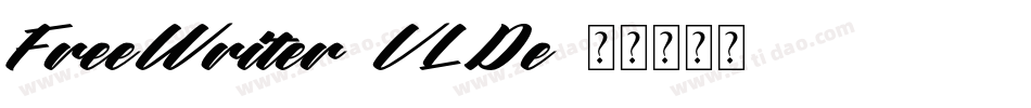 FreeWriter-VLDe字体转换