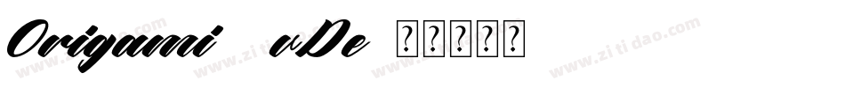 Origami-2vDe字体转换