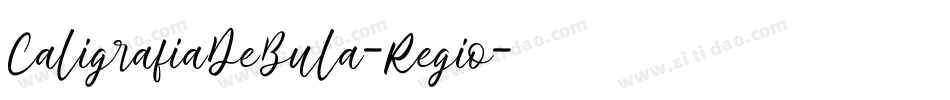 CaligrafiaDeBula-Regio字体转换