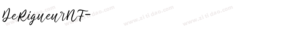 DeRigueurNF字体转换