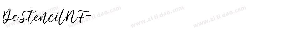 DeStencilNF字体转换