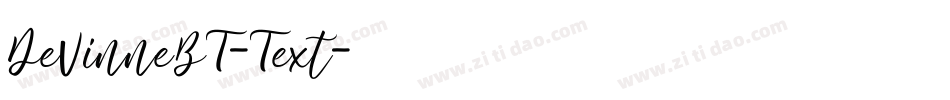 DeVinneBT-Text字体转换