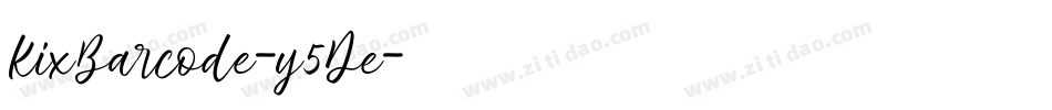 KixBarcode-y5De字体转换