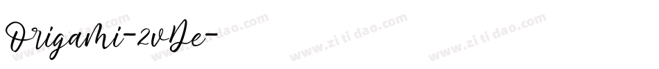 Origami-2vDe字体转换