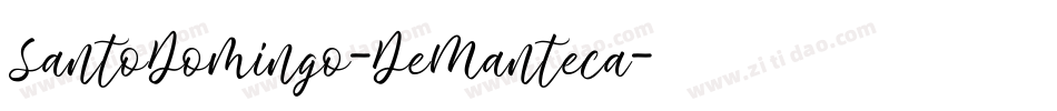 SantoDomingo-DeManteca字体转换