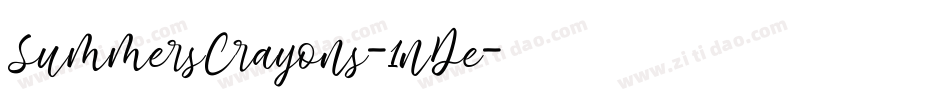 SummersCrayons-1nDe字体转换