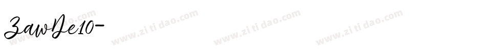 ZawDe10字体转换