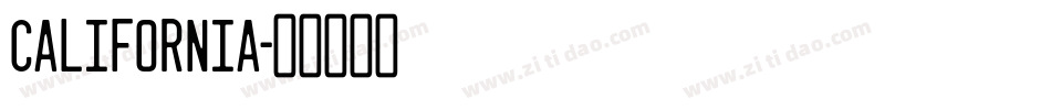 California字体转换