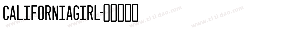 CaliforniaGirl字体转换