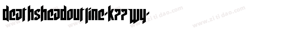 DeathsheadOutline-K77Wy字体转换