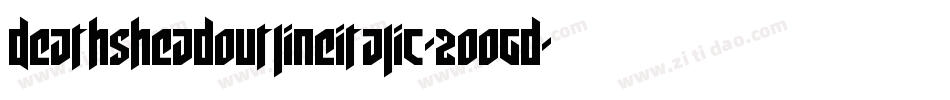 DeathsheadOutlineItalic-2OOgd字体转换