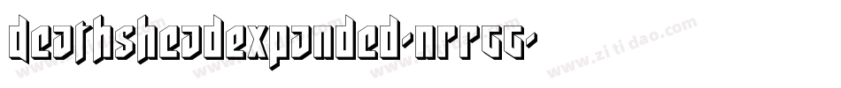 DeathsheadExpanded-nRRgg字体转换