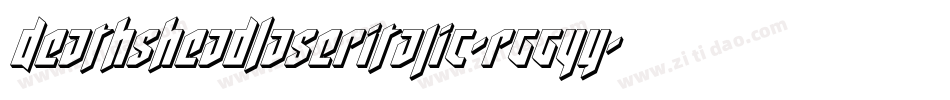 DeathsheadLaserItalic-rgg4y字体转换