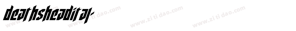 deathsheadital字体转换