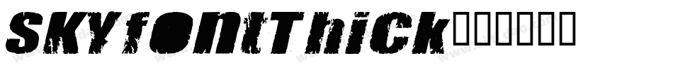 SKYfontThick字体转换