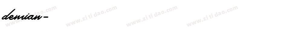 demian字体转换
