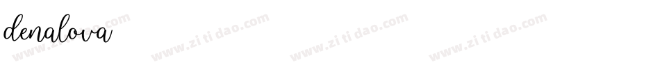 denalova字体转换