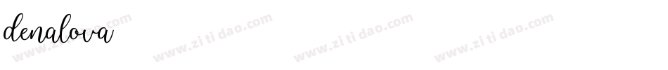 denalova字体转换