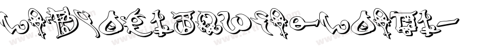devilstongue3dleft字体转换