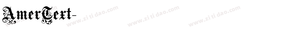 AmerText字体转换