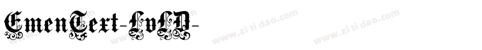 EmenText-LvLD字体转换