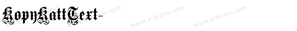 KopyKattText字体转换