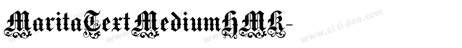 MaritaTextMediumHMK字体转换