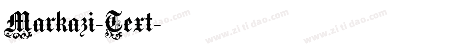 Markazi-Text字体转换
