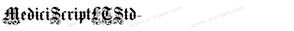 MediciScriptLTStd字体转换