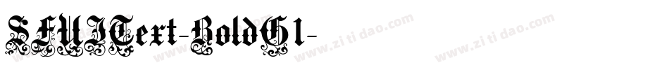 SFUIText-BoldG1字体转换