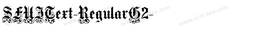 SFUIText-RegularG2字体转换