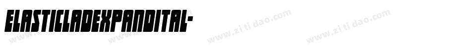 elasticladexpandital字体转换