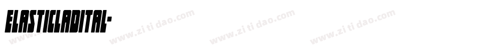 elasticladital字体转换