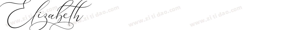 Elizabeth字体转换