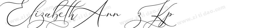 ElizabethAnn-3zKp字体转换