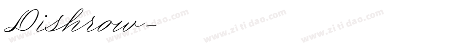 Dishrow字体转换