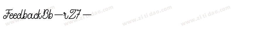 FeedbackBb-rZ7字体转换