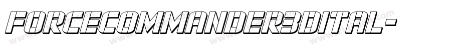forcecommander3dital字体转换
