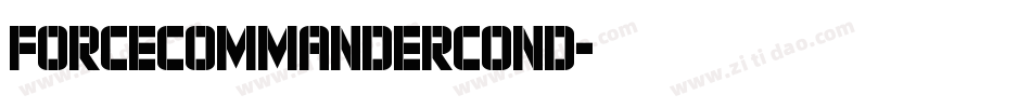 forcecommandercond字体转换