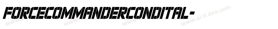 forcecommandercondital字体转换