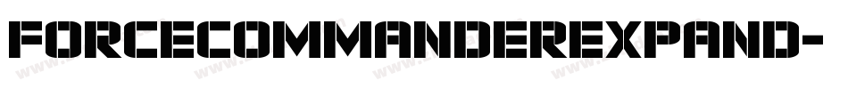 forcecommanderexpand字体转换
