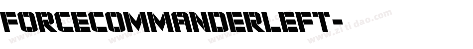 forcecommanderleft字体转换