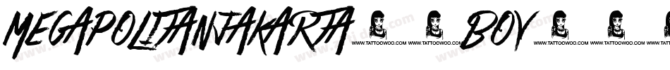 MegapolitanJakarta-6BOY字体转换
