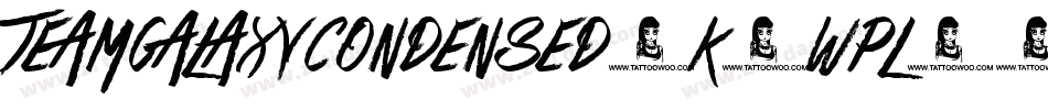 TeamGalaxyCondensed-K7Wpl字体转换