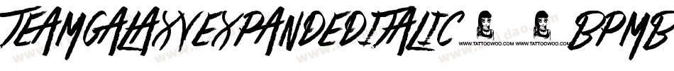 TeamGalaxyExpandedItalic-7BPmB字体转换