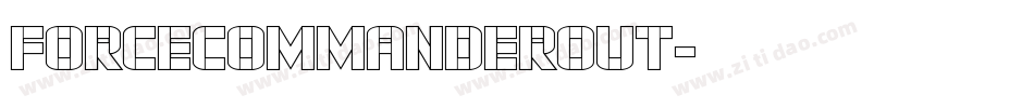 forcecommanderout字体转换