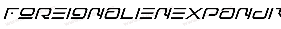 foreignalienexpandital字体转换