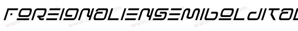 foreignaliensemiboldital字体转换
